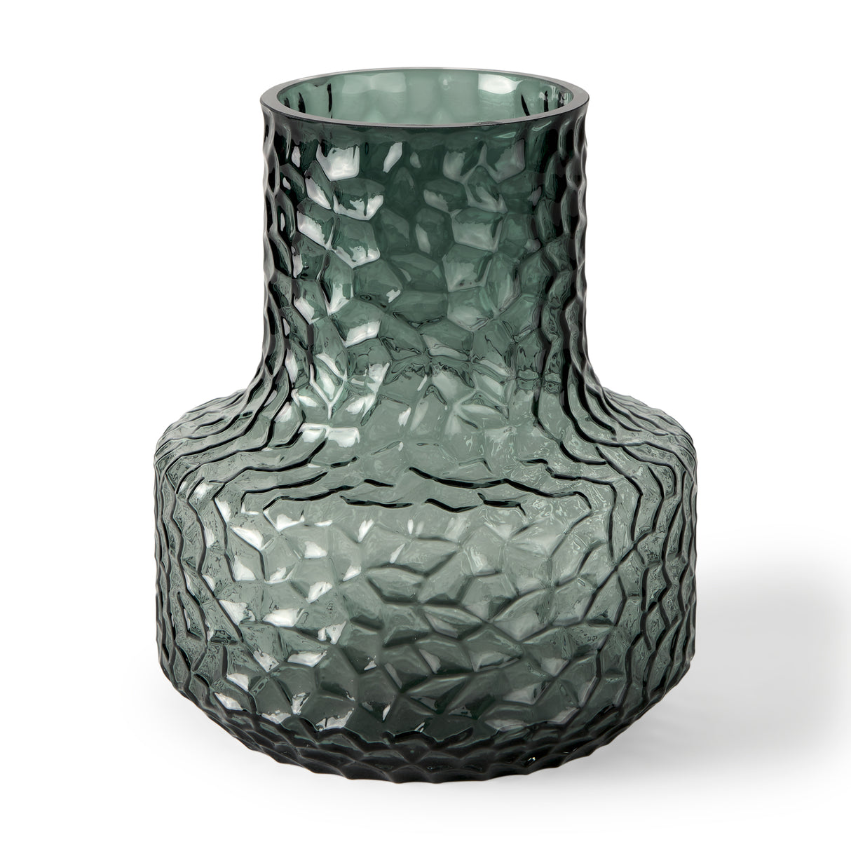 Jolene 7" Green Waterglass Glass Vase from Mercana - Luna Furniture