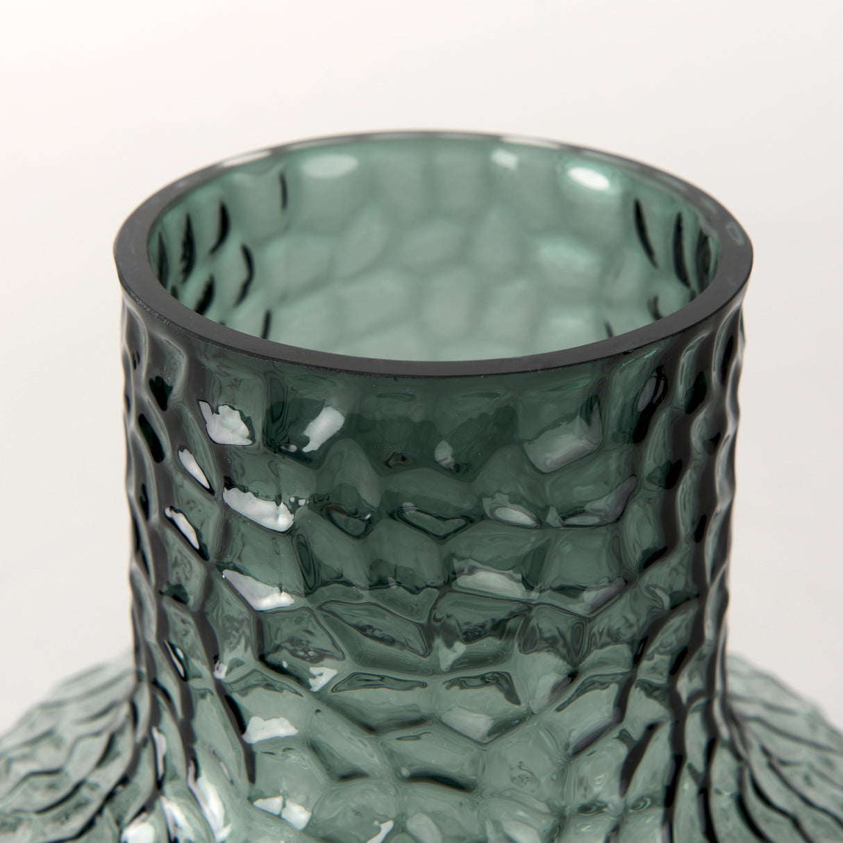 Jolene 7" Green Waterglass Glass Vase from Mercana - Luna Furniture