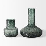 Jolene 7" Green Waterglass Glass Vase from Mercana - Luna Furniture