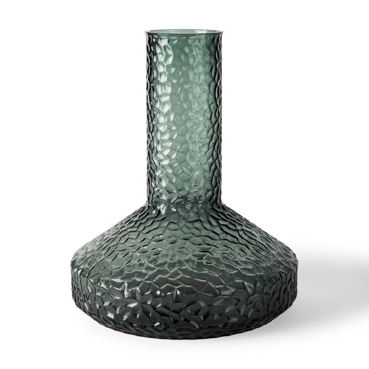 Jolene 11.8" Green Waterglass Glass Vase from Mercana - Luna Furniture
