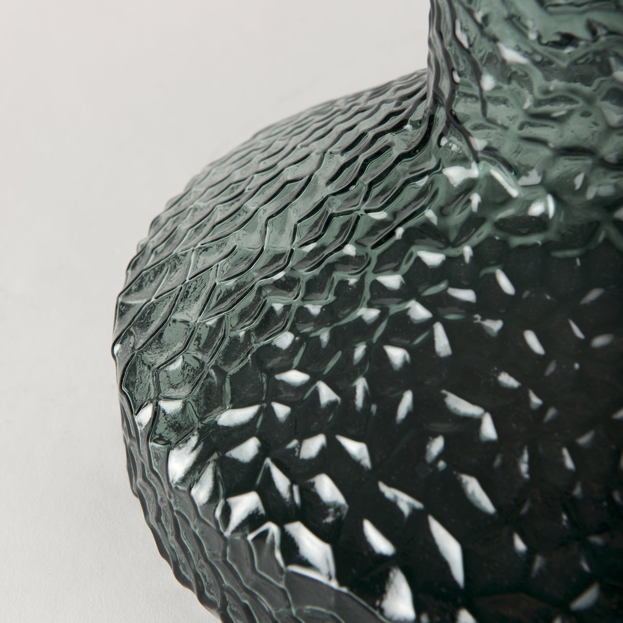 Jolene 11.8" Green Waterglass Glass Vase from Mercana - Luna Furniture
