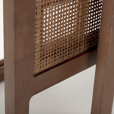 Grier Set of 2 Medium Brown Solid Wood w/ Cane Nesting Accent Tables from Mercana - Luna Furniture