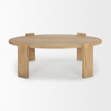 Evelyn Light Brown Oblong Coffee Table from Mercana - Luna Furniture