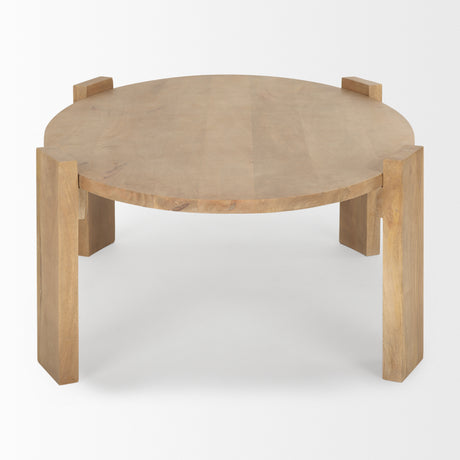 Evelyn Light Brown Oblong Coffee Table from Mercana - Luna Furniture