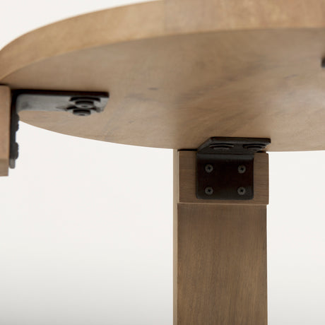 Evelyn Light Brown Round End/Side Table from Mercana - Luna Furniture