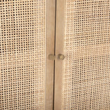 Grier 72" Light Brown Solid Wood W/ Cane Sideboard from Mercana - Luna Furniture
