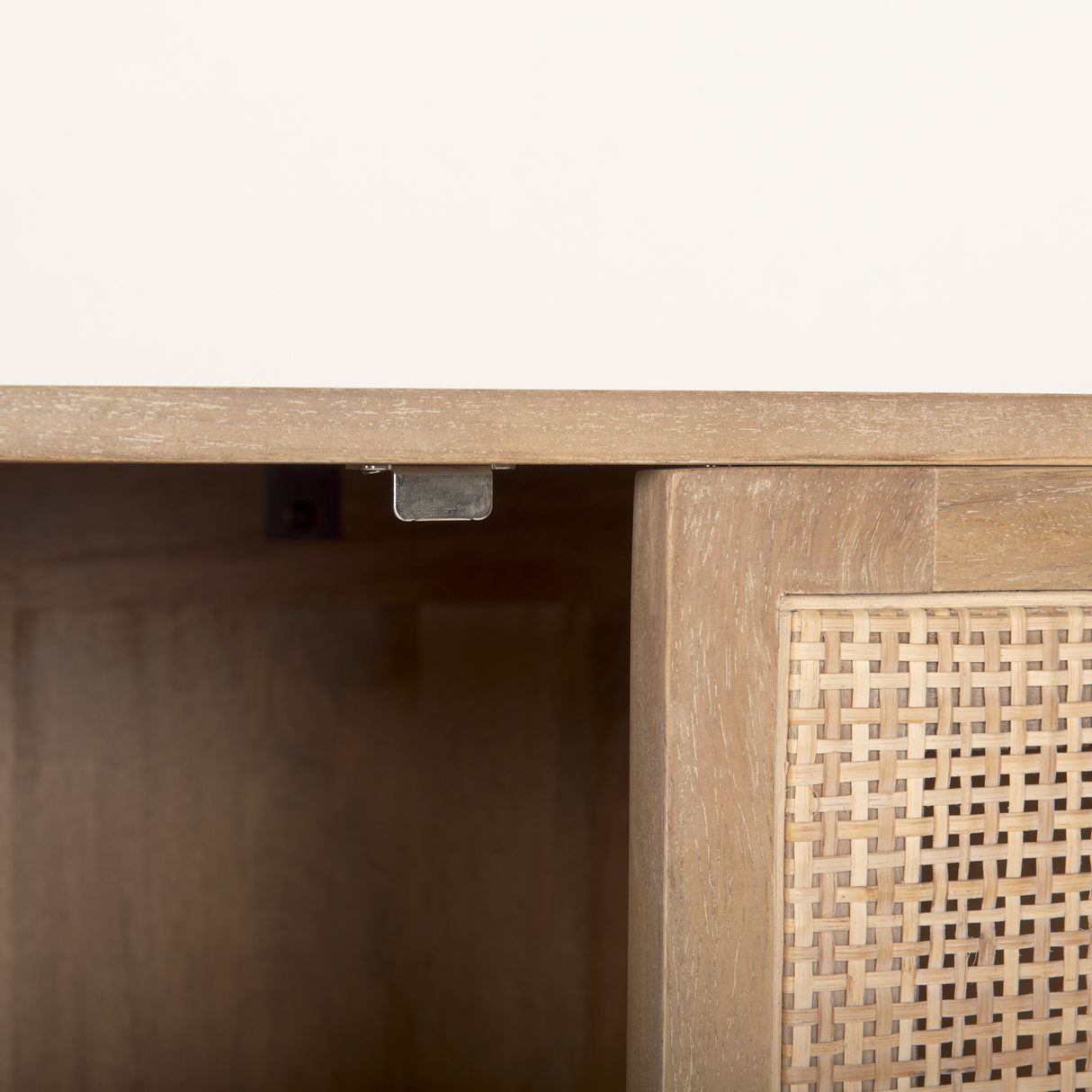 Grier 72" Light Brown Solid Wood W/ Cane Sideboard from Mercana - Luna Furniture