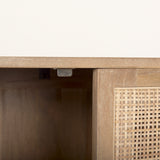 Grier 72" Light Brown Solid Wood W/ Cane Sideboard from Mercana - Luna Furniture