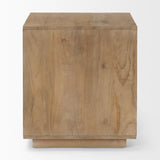 Grier Light Brown Wood w/ Cane End Table from Mercana - Luna Furniture