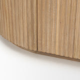 Terra Light Brown Wood Fluted Sideboard from Mercana - Luna Furniture