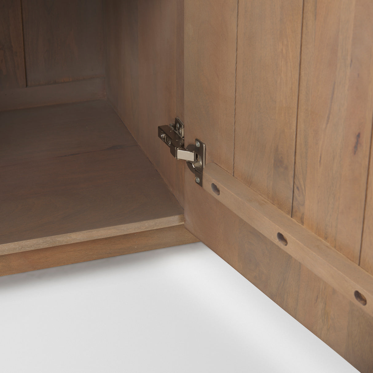 Terra Light Brown Wood Fluted Sideboard from Mercana - Luna Furniture