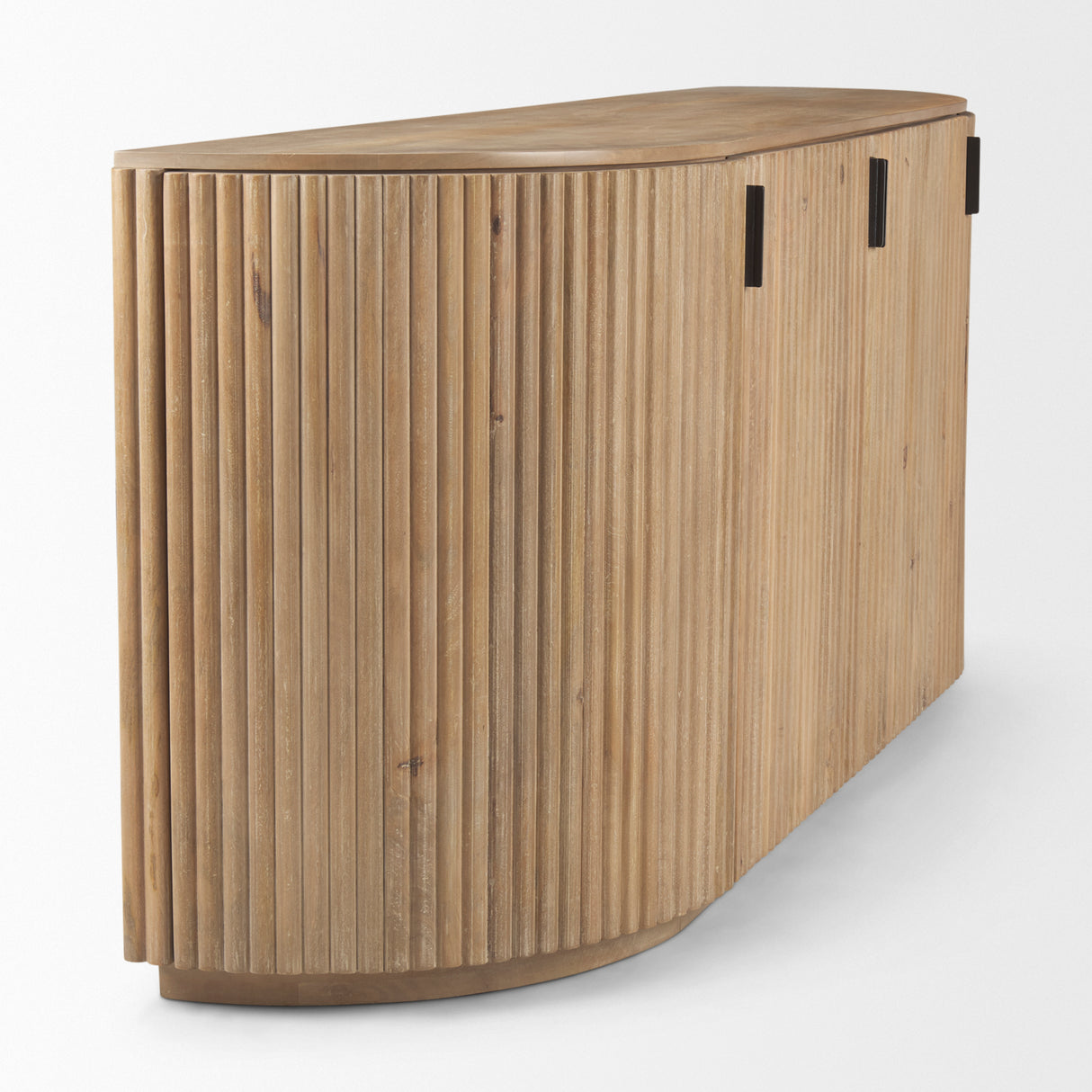 Terra Light Brown Wood Fluted Sideboard from Mercana - Luna Furniture
