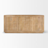 Terra Light Brown Wood Fluted Sideboard from Mercana - Luna Furniture