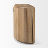 Terra Light Brown Wood Fluted Sideboard from Mercana - Luna Furniture