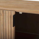 Terra Light Brown Wood Fluted Sideboard from Mercana - Luna Furniture