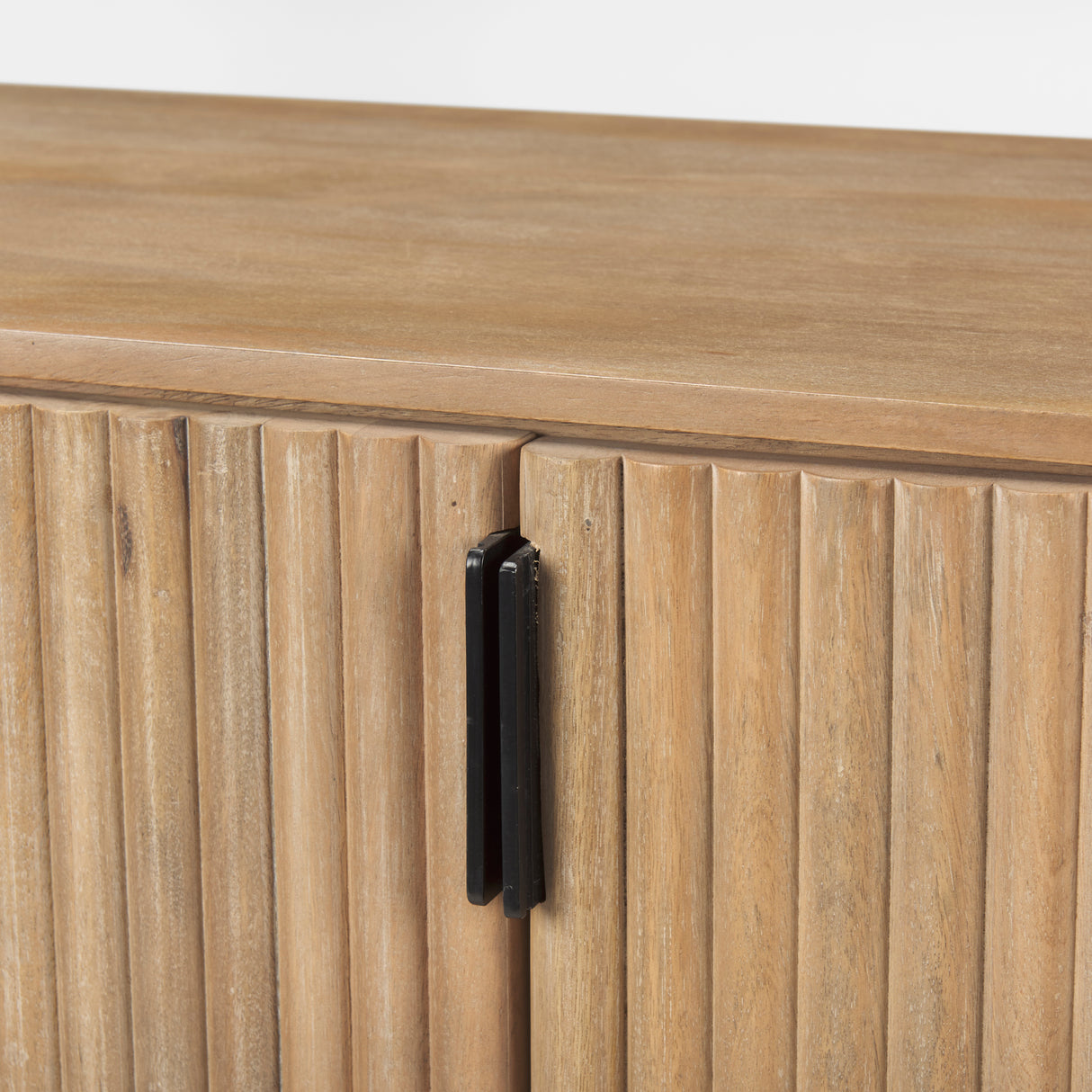 Terra Light Brown Wood Fluted Sideboard from Mercana - Luna Furniture