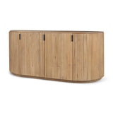 Terra Light Brown Wood Fluted Sideboard from Mercana - Luna Furniture