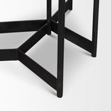 Larkin Marble & Dark Brown Wood Tabletop Nesting End/Side Tables from Mercana - Luna Furniture