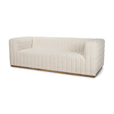 Ricciardo Cream Boucle 3-Seater Sofa from Mercana - Luna Furniture