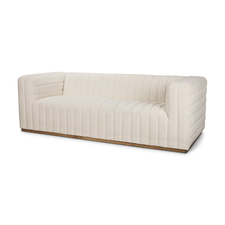 Ricciardo Cream Boucle 3-Seater Sofa from Mercana - Luna Furniture