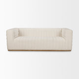Ricciardo Cream Boucle 3-Seater Sofa from Mercana - Luna Furniture