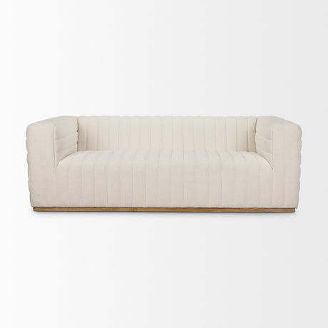 Ricciardo Cream Boucle 3-Seater Sofa from Mercana - Luna Furniture