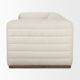 Ricciardo Cream Boucle 3-Seater Sofa from Mercana - Luna Furniture