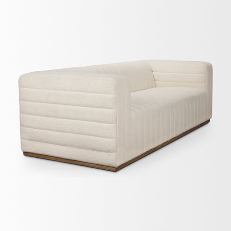 Ricciardo Cream Boucle 3-Seater Sofa from Mercana - Luna Furniture