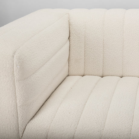 Ricciardo Cream Boucle 3-Seater Sofa from Mercana - Luna Furniture
