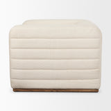 Ricciardo Cream Boucle Upholstered Arm Chair from Mercana - Luna Furniture