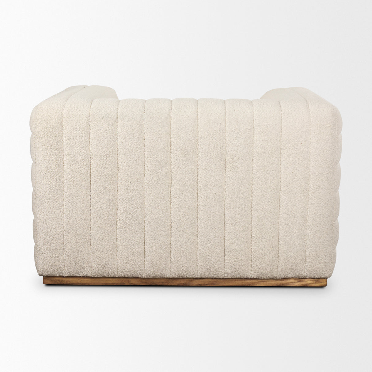 Ricciardo Cream Boucle Upholstered Arm Chair from Mercana - Luna Furniture