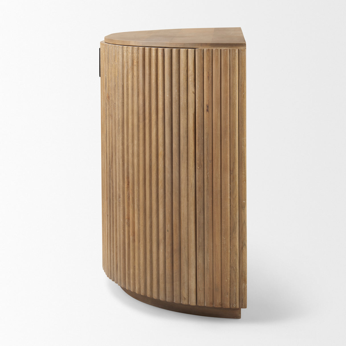 Terra Fluted Light Brown Wood 2-Door Accent Cabinet from Mercana - Luna Furniture