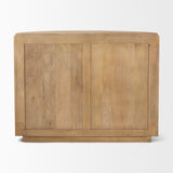 Terra Fluted Light Brown Wood 2-Door Accent Cabinet from Mercana - Luna Furniture