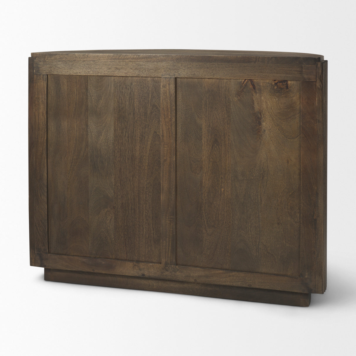 Terra Fluted Dark Brown 2-Door Accent Cabinet from Mercana - Luna Furniture