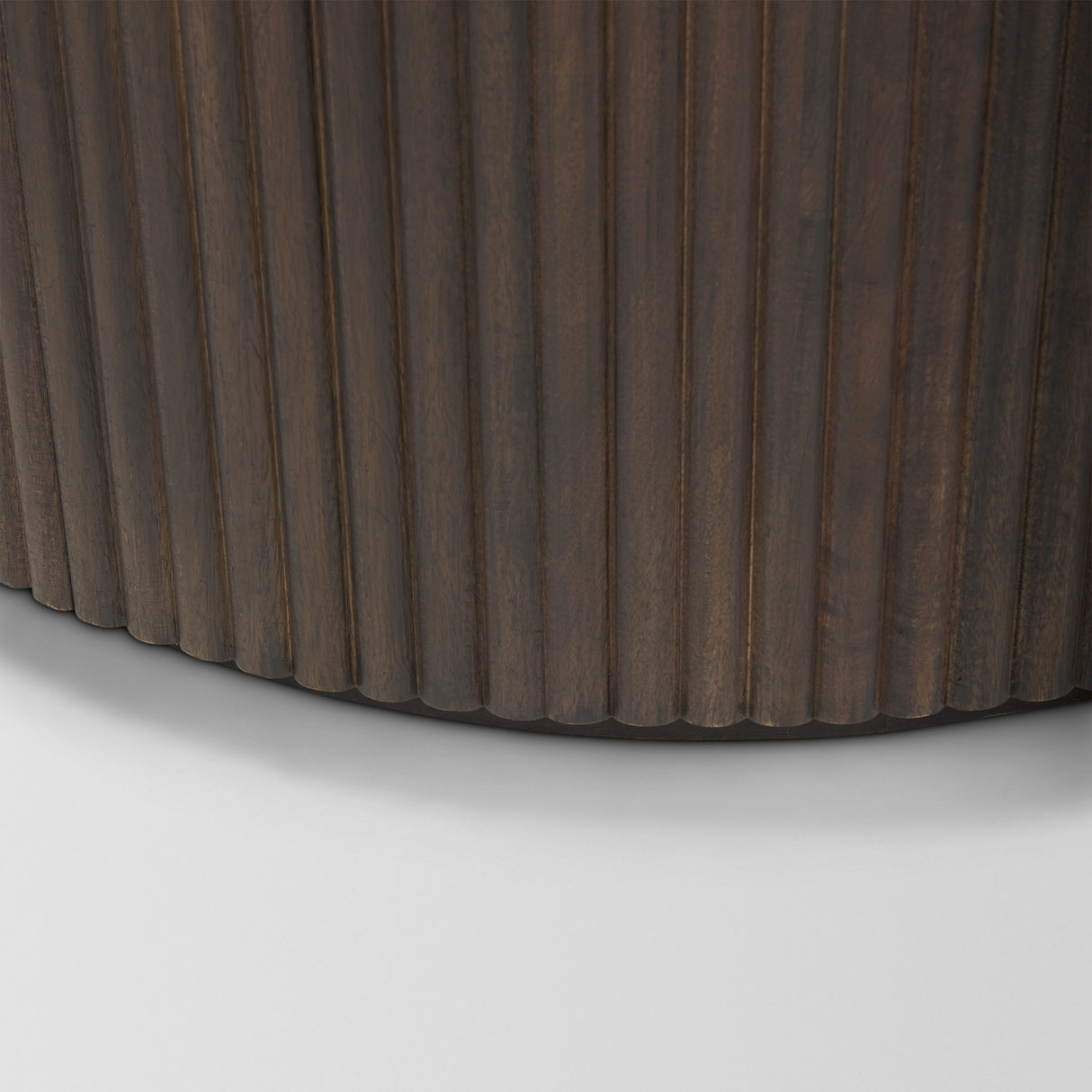 Terra Fluted Dark Brown 2-Door Accent Cabinet from Mercana - Luna Furniture