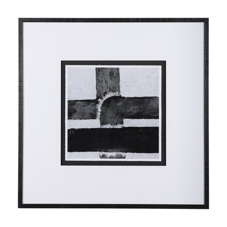 Pipes II by Chase a Hand Embellished Textured Framed Art Print Matted under Glass from Mercana - Luna Furniture