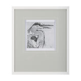 Bird Portrait Sketch I by Mercana Studio Hand Embellished Framed Art Print Matted under Glass from Mercana - Luna Furniture