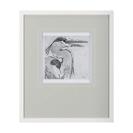 Bird Portrait Sketch I by Mercana Studio Hand Embellished Framed Art Print Matted under Glass from Mercana - Luna Furniture