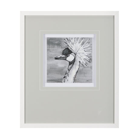 Bird Portrait Sketch II by Mercana Studio Hand Embellished Framed Art Print Matted under Glass from Mercana - Luna Furniture