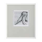 Bird Portrait Sketch IV by Mercana Studio Hand Embellished Framed Art Print Matted under Glass from Mercana - Luna Furniture