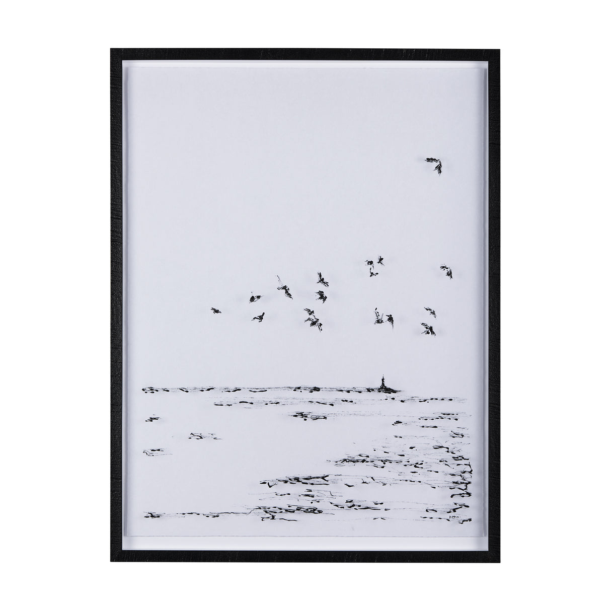 Arriving I by Mercana Studio a Hand Embellished Textured Framed Art Print Matted under Glass from Mercana - Luna Furniture