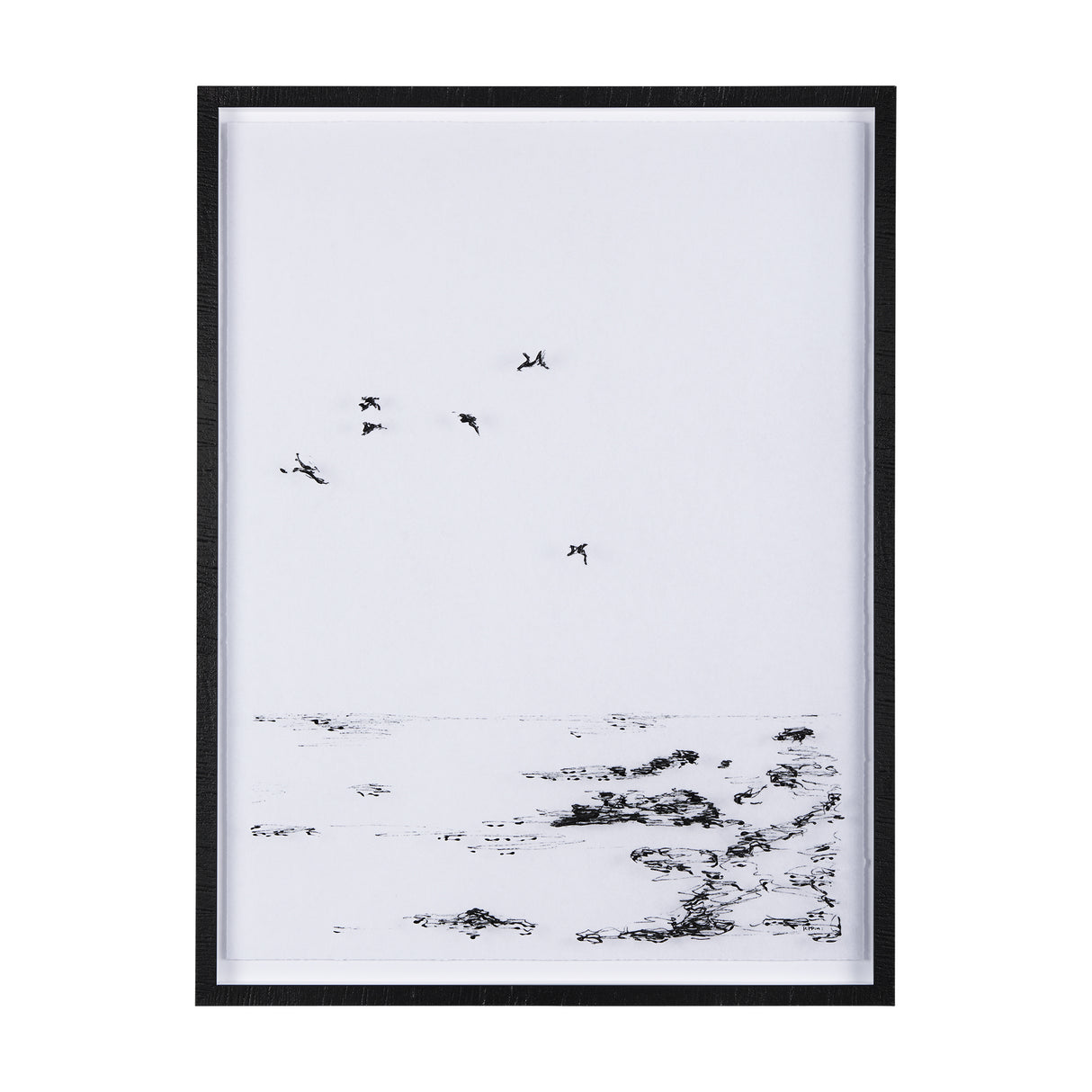 Arriving II by Mercana Studio a Hand Embellished Textured Framed Art Print Matted under Glass from Mercana - Luna Furniture