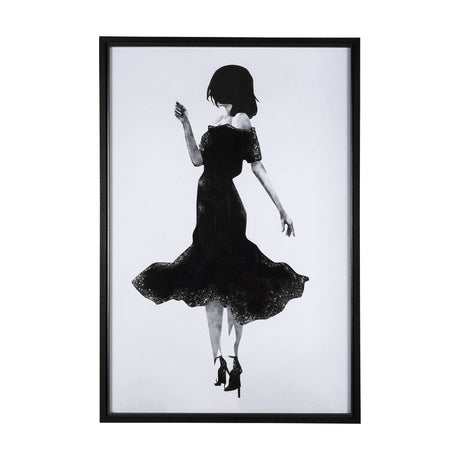 A Dancing Night II by Mercana Studio a Hand Embellished Textured Framed Art Print Matted under Glass from Mercana - Luna Furniture