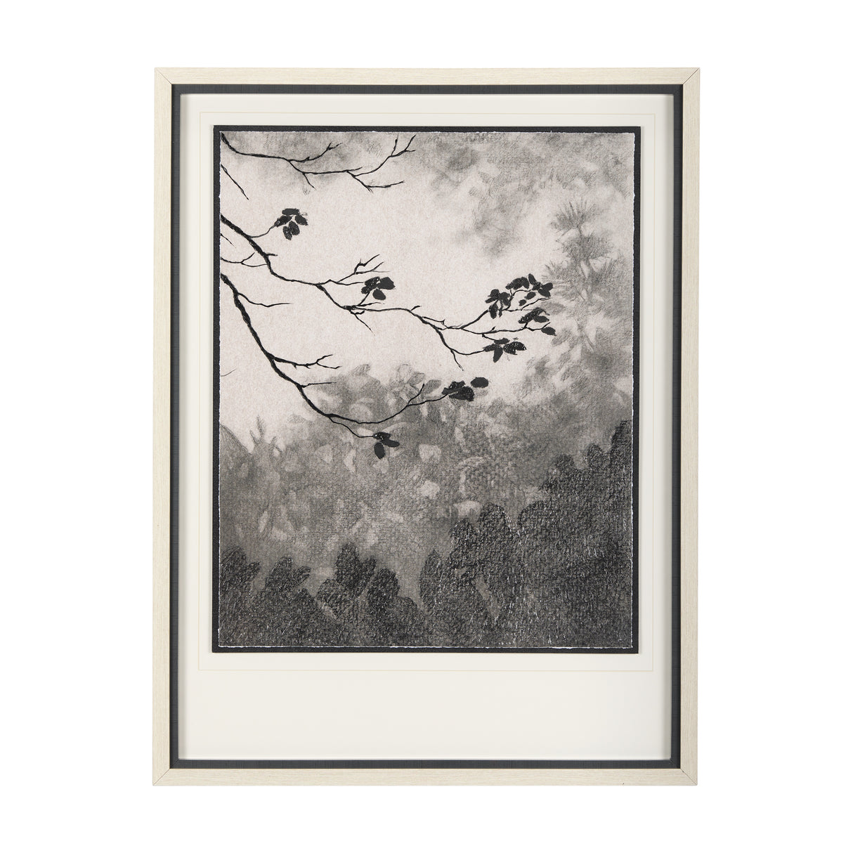 Leafy Shade I by Mercana Studio a Hand Embellished Textured Framed Art Print Matted under Glass from Mercana - Luna Furniture