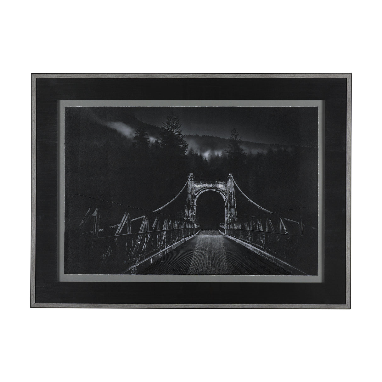 Alexandra Bridge by Chad Mackay a Hand Embellished Textured Framed Photo Art Print Matted under Glas from Mercana - Luna Furniture