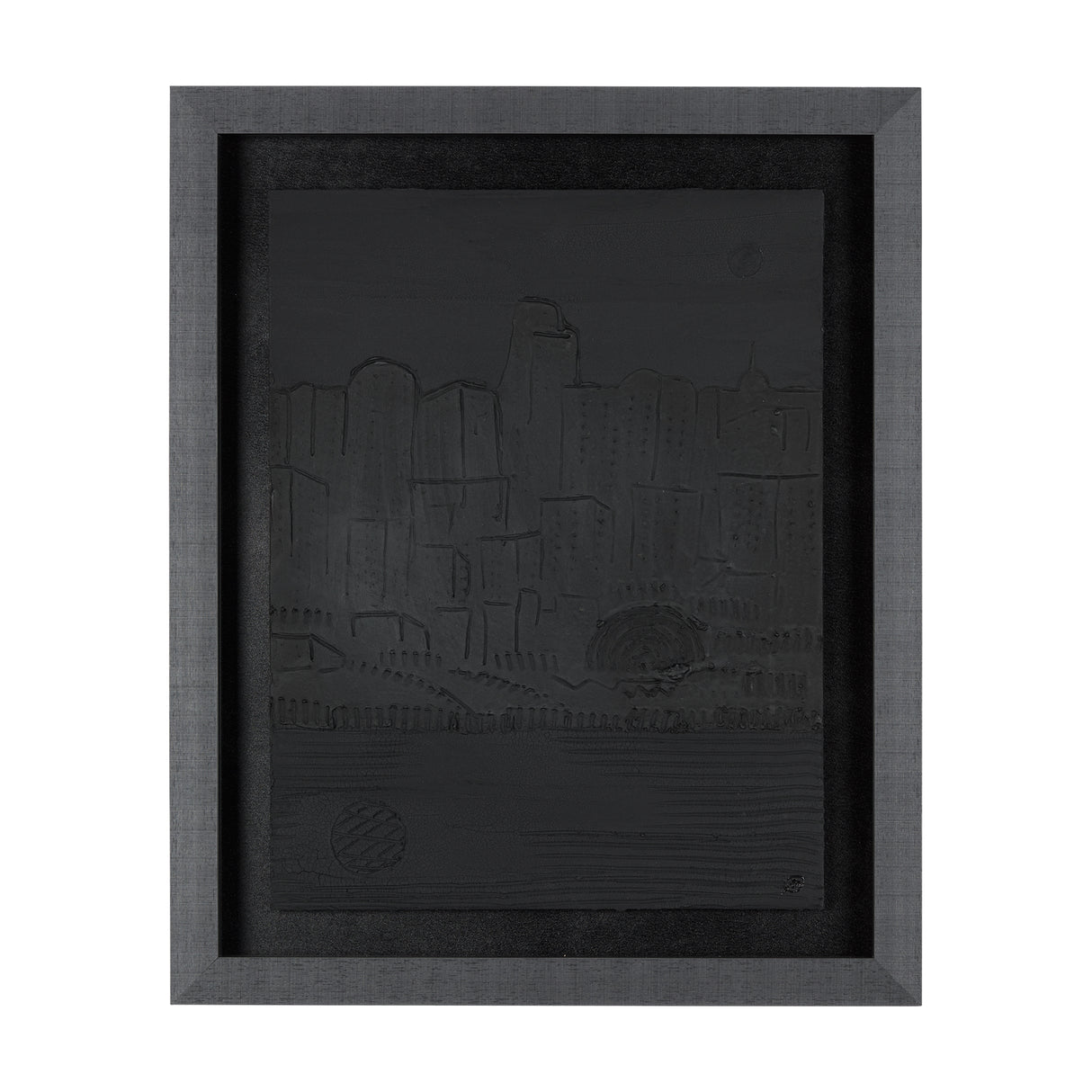 Shadow of the City II by Mercana Studio Hand Embellished Textured Framed Art Print Matted under Glas from Mercana - Luna Furniture