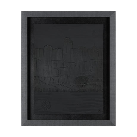Shadow of the City II by Mercana Studio Hand Embellished Textured Framed Art Print Matted under Glas from Mercana - Luna Furniture
