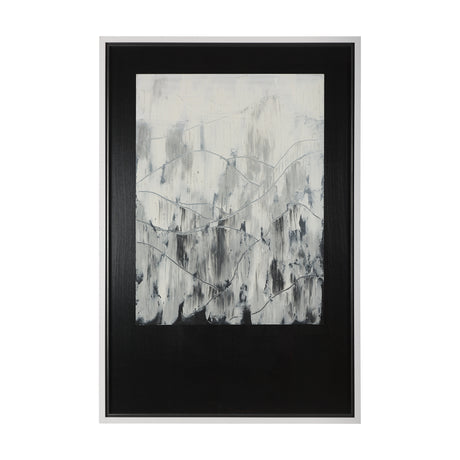 Mountain Shades I by Mercana Studio a Hand Embellished Textured Framed Art Print Matted under Glass from Mercana - Luna Furniture