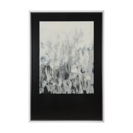 Mountain Shades II by Mercana Studio a Hand Embellished Textured Framed Art Print Matted under Glass from Mercana - Luna Furniture