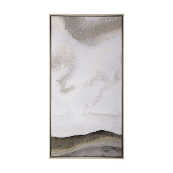 Sandy Waves II by Mercana Studio a Hand Embellished Textured Framed Canvas